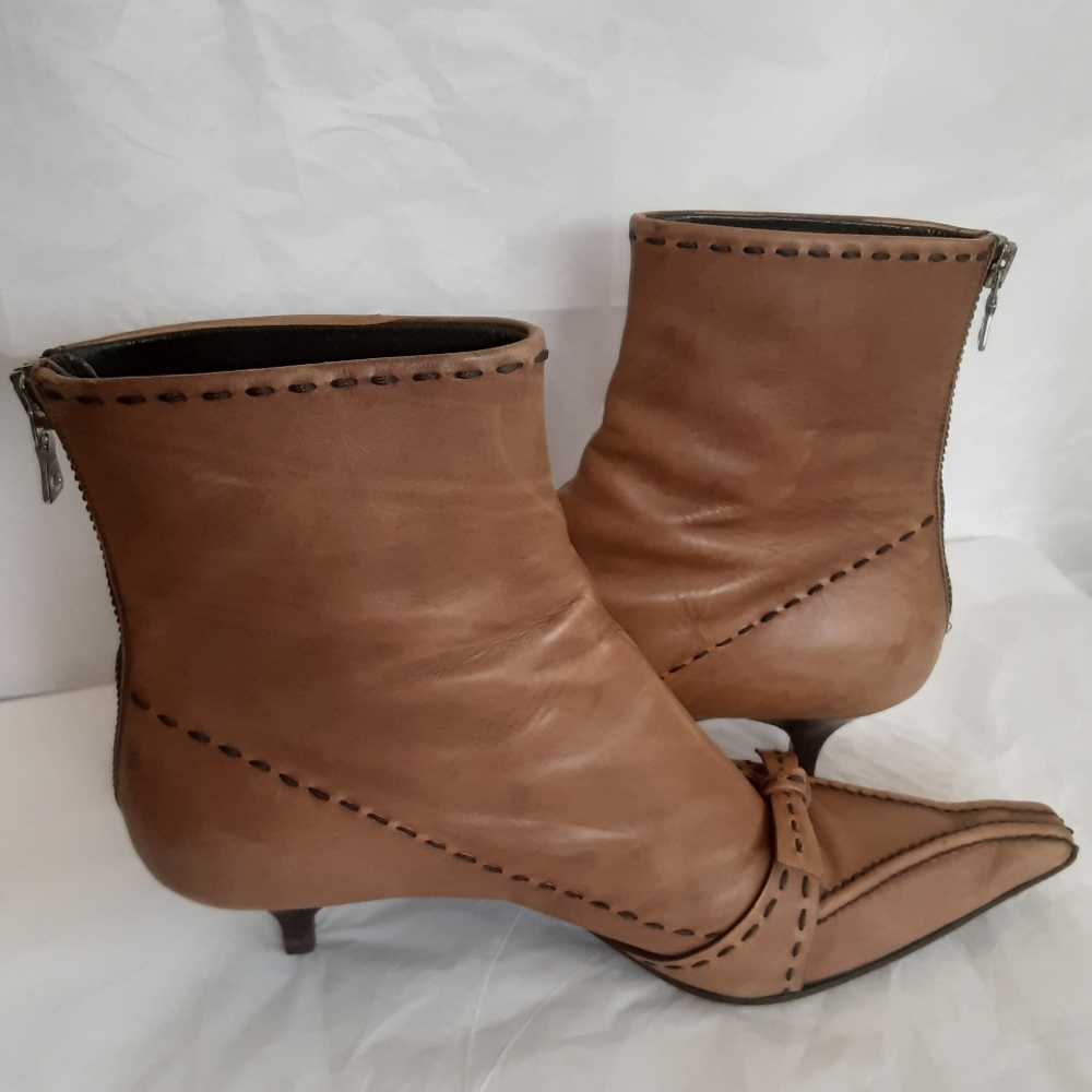 Prada milano bow womens boots sz 36 leather - Picture 6 of 14